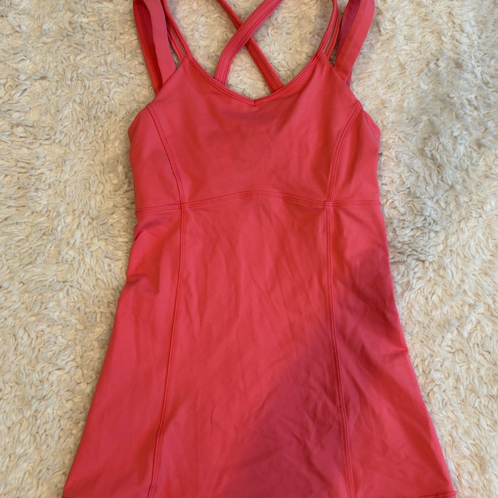 Lululemon tank w/ built in bra - Pink